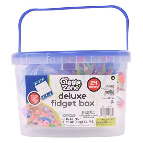 image for Sunny Days Entertainment 24 Piece Fidget Box, Sensory Toys with Storag