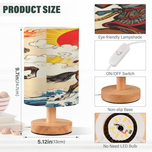 Lámpara de mesa elegante para dormitorio y oficina miniatura 3