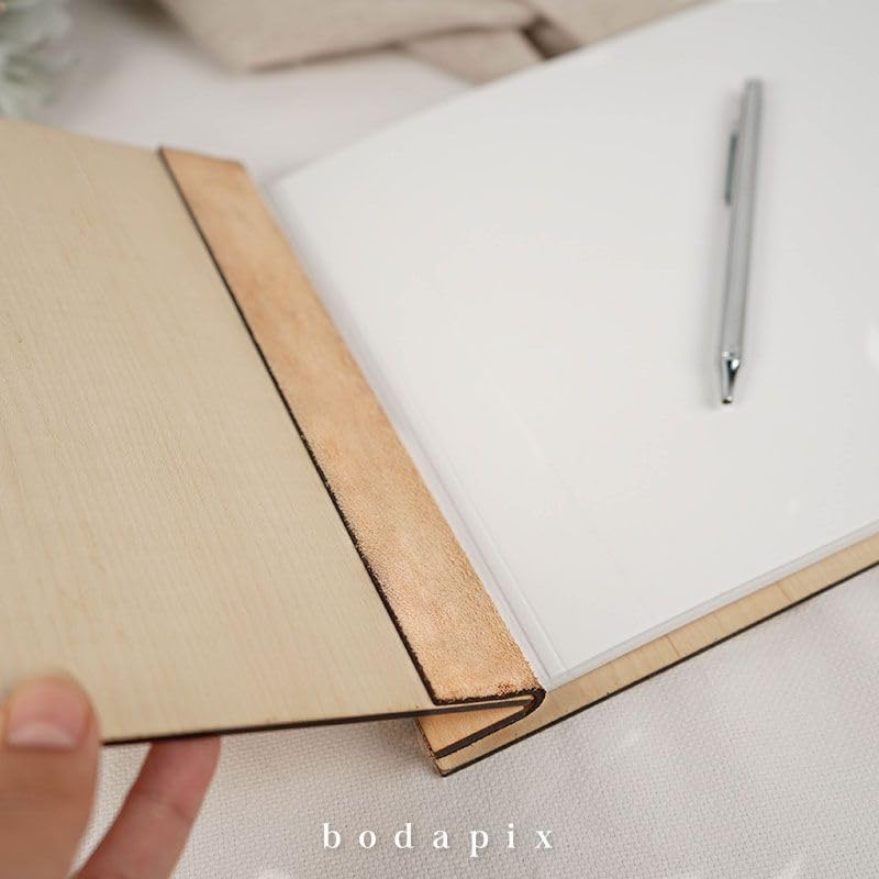 Libro de Invitados Comunión Personalizado | Libro de visitas Comunion de Madera Personalizado | Álbum de Firmas para Primera Comunión | Álbum de Fotos Scrapbook de Madera Cross