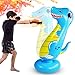 Saco de boxeo inflable para niños, juguete para niños, saco de boxeo independiente para entrenamiento, alivio del estrés, entrenamiento (azul, 120 x 40 x 40 cm)