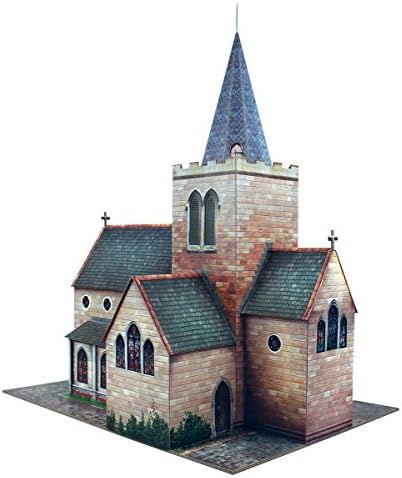 The CityBuilder O gauge 7mm 1:43 scale Model Railway Building CHURCH Kit