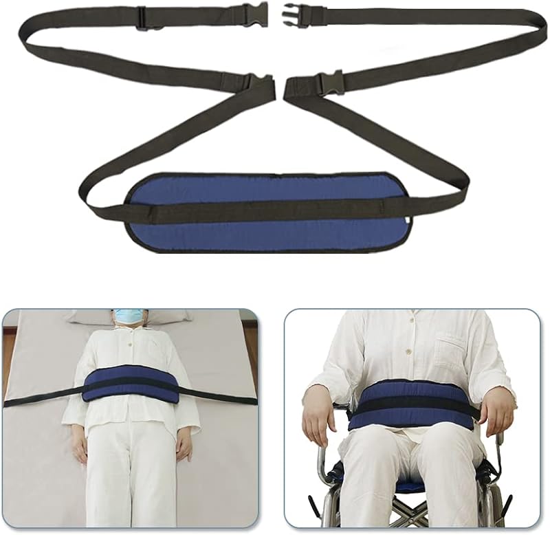 Bed Restraints for Elderly Dementia Patients Medical Restraints Straps Seniors Wheelchair Seat Belt Hospital Harness Fall Prevention Ties Adjustable Waist Restraining Restless Syndrome, Psychopath