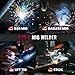 bestarc 145Amp MIG Welder, 110V 220V Flux Core MIG/Lift TIG/Stick 4 in 1 Welder Machine, Large LED Display Welding Machine, IGBT Inverter bestarc Welder MIG145 Soild Gasless Synergy MIG Welder