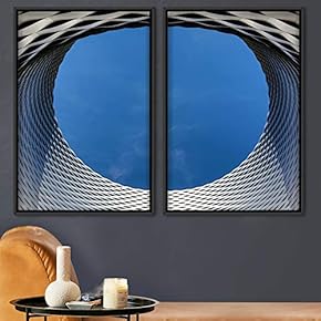 signwin 2 Piece Framed Canvas Wall Art Solid...