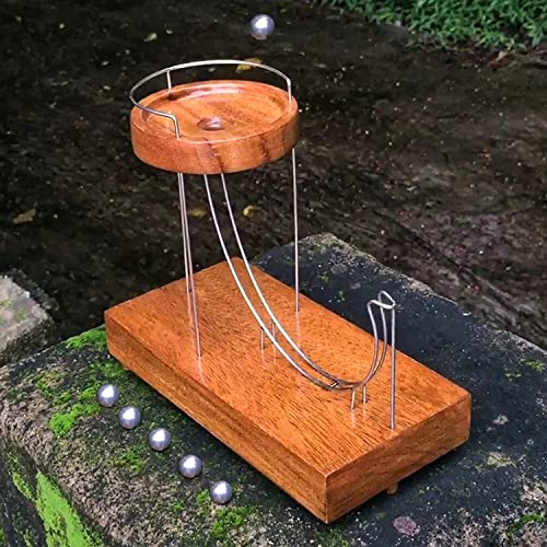 Perpetual Motion Machines Kinetic Art Perpetual Motion Desk Toy Newtons Cradle Science Physics Toys for Home Office Desk Decoration (A)