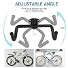 Support Mural pour Vélo, Support Mural Pliable pour Vélo de Route, Vélo de Montagne, Vélo Hybride, Crochet de Vélo Mural pour Garage et Maison par Poweka (2 Pièces) #1