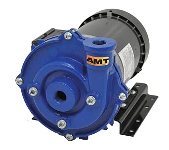 AMT 1ES07C-3P 1" cast Iron Straight Centrifugal End Suct. Chem Pump, EPDM/EPR Seal, .75hp, 3 Phase