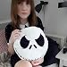 Produktbild MB-Müller Nightmare Before Christmas Jack Skellington Smiley Kissen Weiß