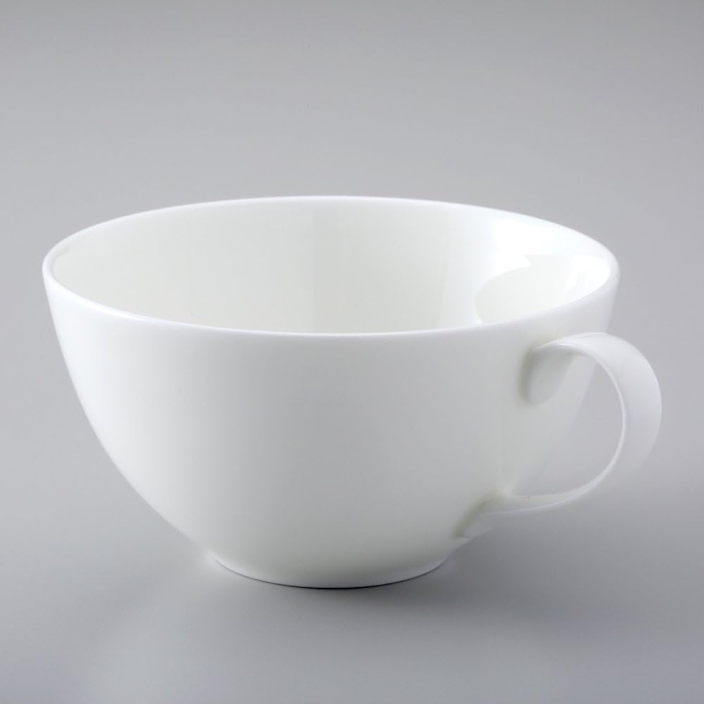 Narumi 51799-2914 Cup Saucer Sense Plain, White, 9.2 fl oz (260 cc), Tea