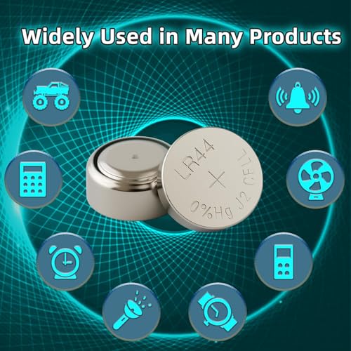 Soyasi 15 Pack LR44 Batteries, L1154F AG13 357 303 SR44 A76 Premium Alkaline Battery 1.5V Button Coin Cell Battery for Watch Batteries