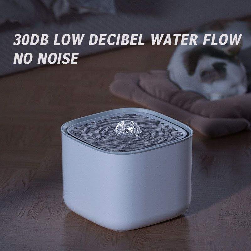 Image of Pet Water Fountain Super Silent - Water Fountains for All Pets Indoor - Suitable for Cats, Birds, Rabits and Dogs (Moonstone White, 3L)