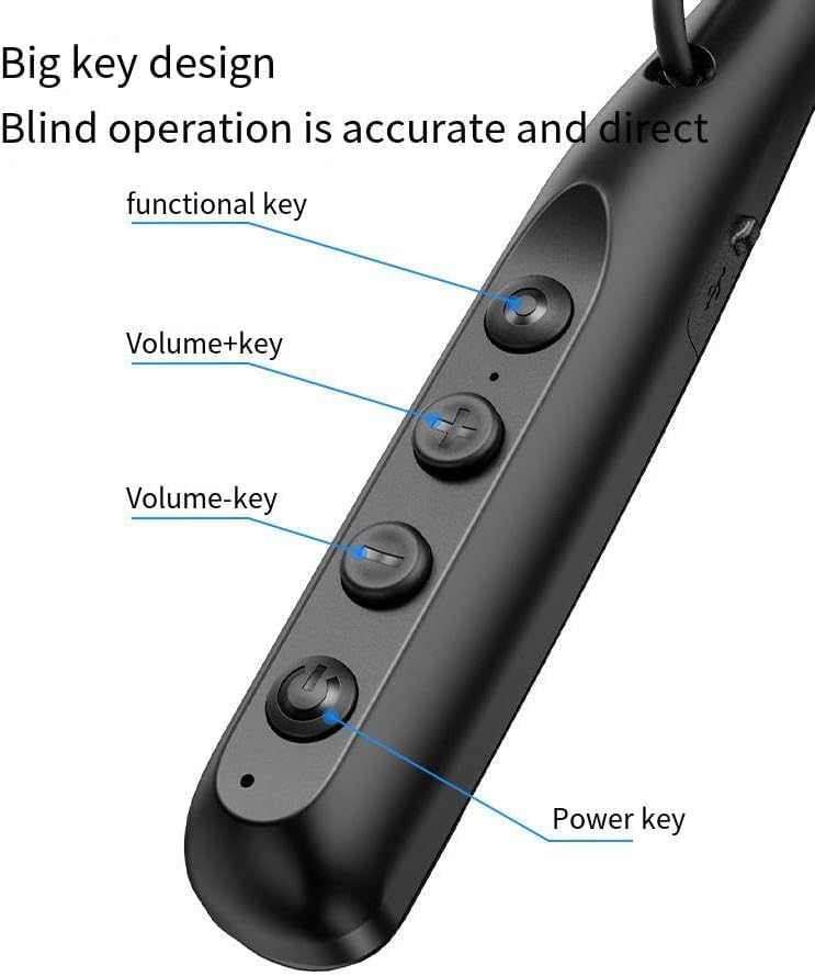 Wireless Bluetooth Earbuds Neckband Headphones, ENC Call Noise Cancellation,IPX5 Waterproof Earphones, 80 Hrs HD Talktime, Bilateral Stereo for Working Workout