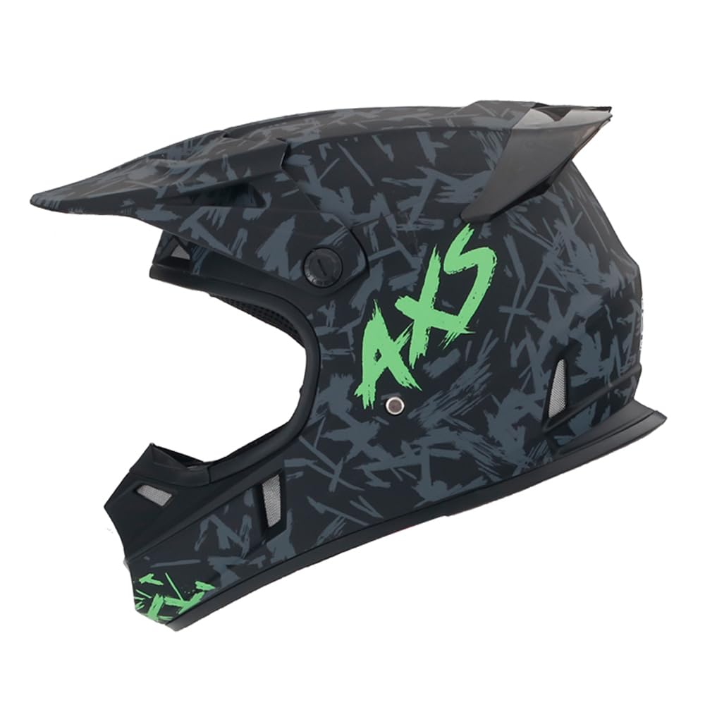 Woljay Motocross Dirt Bike Helmet Off-Road Street BMX MX Full Face Helmets for Unisex-Adult Youth Kids DOT