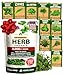 10 Culinary Herb Seed Vault - Heirloom and Non GMO - 3000 Plus Seeds for Planting for Indoor or Outdoor Herbs Garden, Basil, Cilantro, Parsley, Chives, Thyme, Oregano, Dill, Marjoram, Mint, Tarragon
