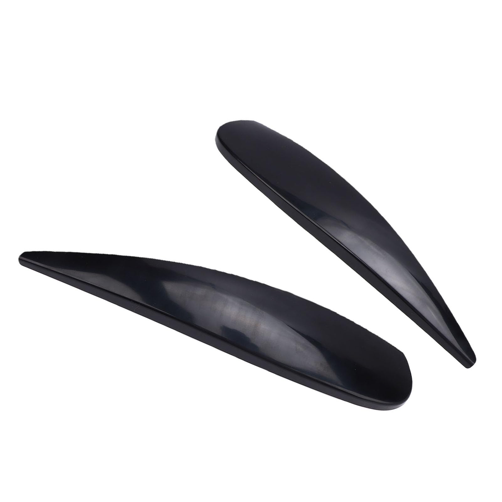 Keenso Cejas para Faros Delanteros, Repuesto de Material de PC Negro Brillante para D 2006 2014, con Diseño Resistente a la Intemperie de Alta Resistencia