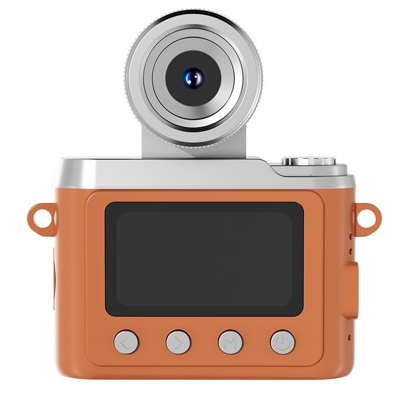 Opatiny Retro CCD für Mini Digitalkamera mit 1,44 Zoll IPS Display, 1080P HD Video, Flip Selfie Design, Elektronische Bildstabilisierung, für Reisen und Campus, Kompatibel mit T