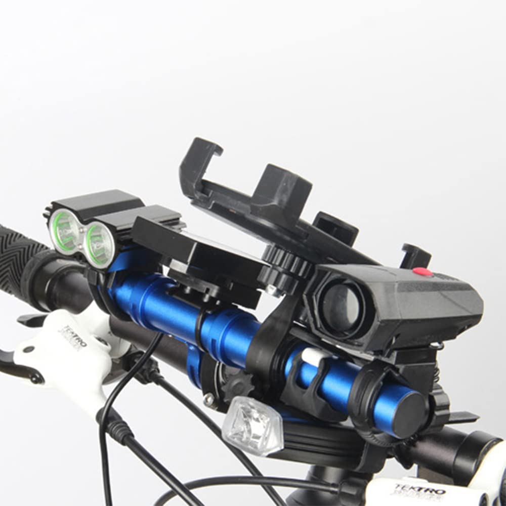 Extensor De Manillar Para Moto/bicicleta, 2 Piezas Negras De Aluminio, 91 Mm, Universal Para Luces, GPS, Teléfono