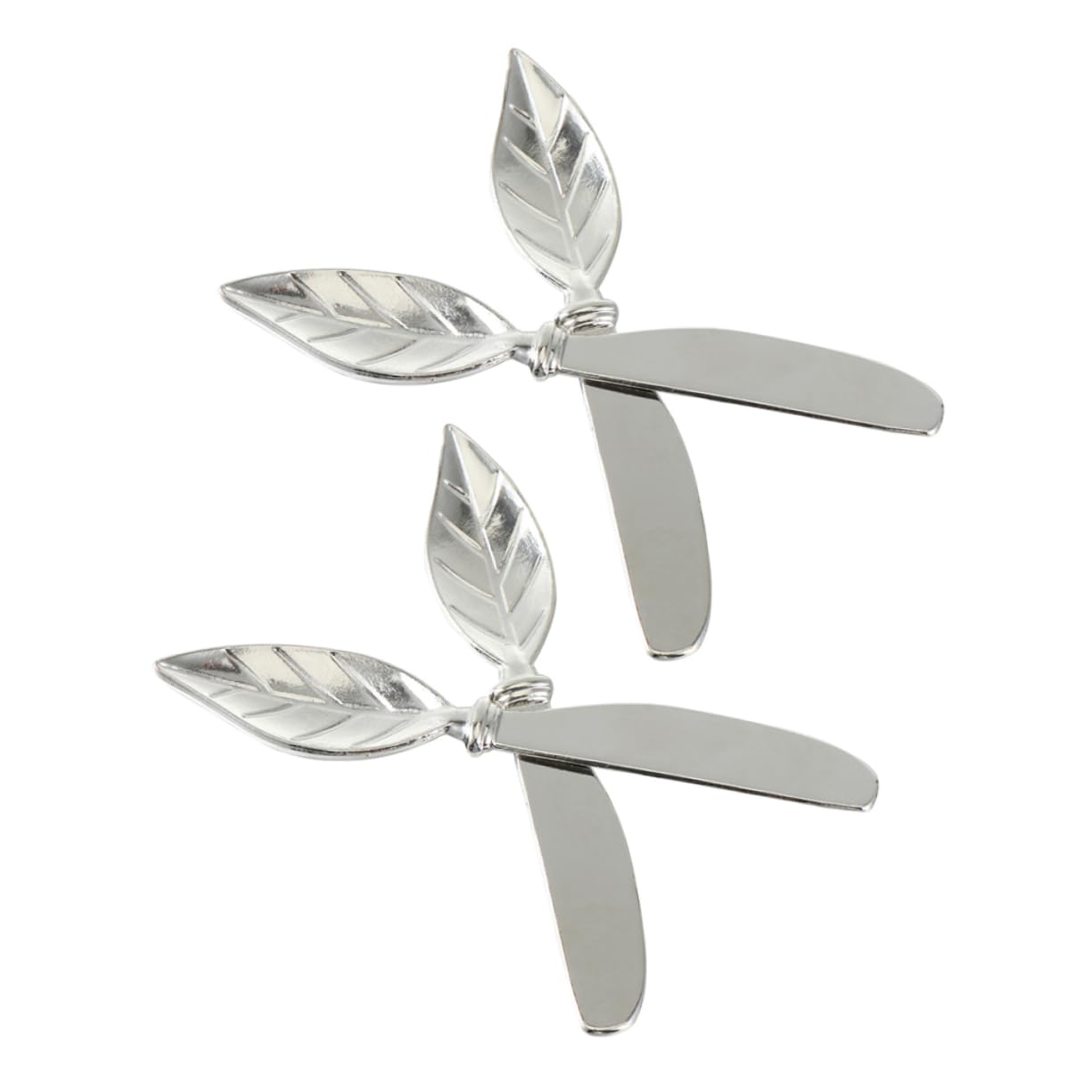 Alipis 4pcs Leaf Shape Cheese Butter Knife Alloy Butter Spreader Ideal for Appetizers Condiments and Celebrations