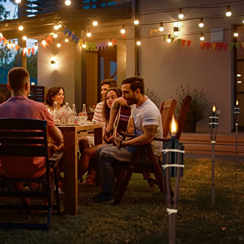 Relaxdays Set da 10 Fiaccole per Giardino