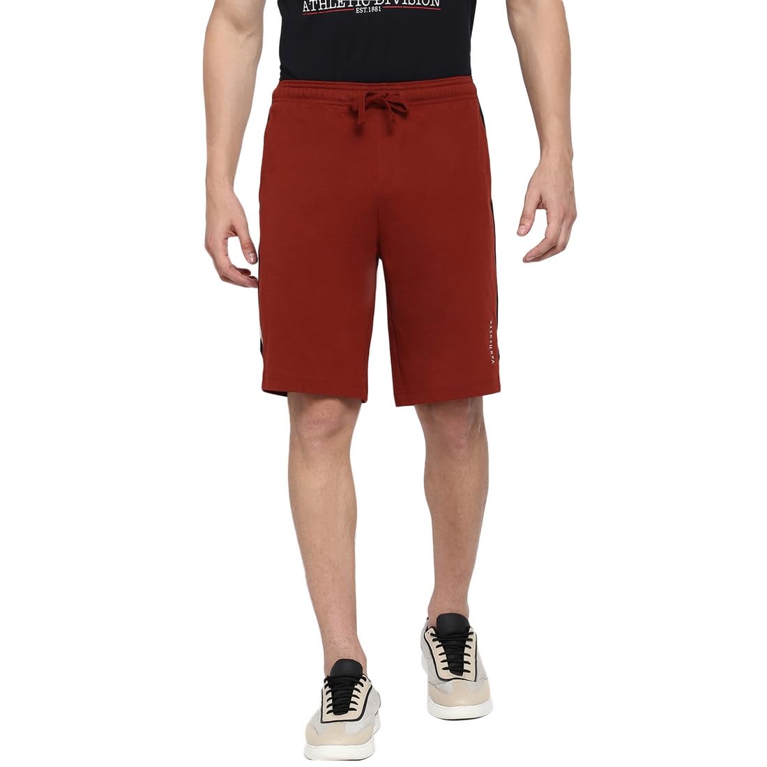 Van Heusen Men Athleisure Smart Tech Knit Shorts - Pack of 1 Easy Stain Release, Anti Stat, Ultra Soft-picture-29