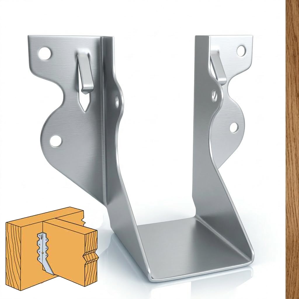 25 Pack 2x4 Joist Hangers, 18 Gauge Galvanized Face Mount