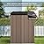 LEMBERI 6x8 FT Outdoor Storage Shed,Tool Garden Metal Sheds with Lockable Door,Outside Galvanized Steel Storage House for Backyard Garden, Patio, Lawn Brown