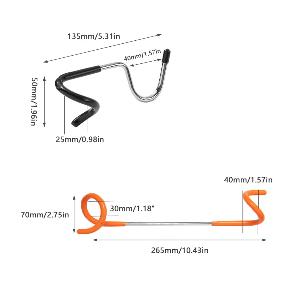 UtySty 2 Pack Bird Feeder Hanger Pole Attachment Shelf Pole Hooks Stand Adapter for Tent Lamp Lantern Light Outdoor Birdfeeder Flower Pot Garage Camping Storage Organization