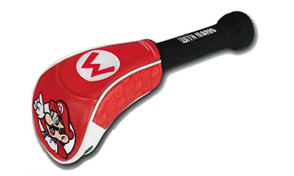Jakks PacificGolf Club Cover - Super Mario Design, Fits up to 460cc Clubheads, Official Licensed Product, White, Black, Red