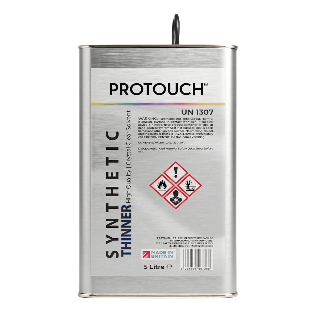 Protouch Synthetic Paint Thinner, Professional Grade Solvent, 5 Litre, Made in Britain, for Paint Systems and Spray Gun Cleaning