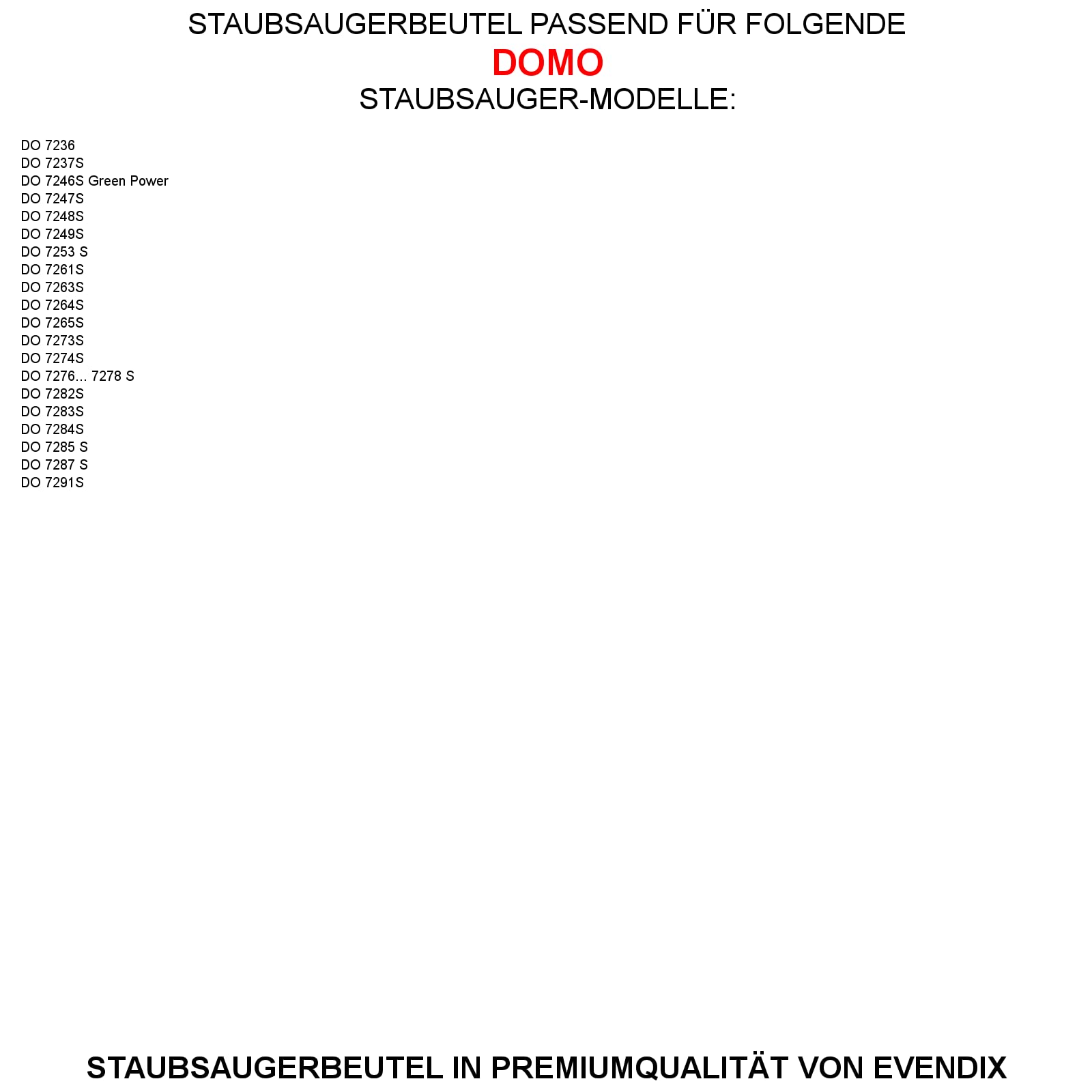 10x Staubsaugerbeutel Kompatibel Für Domo DO7287S – Auch Für Grundig, Dirt Devil, Bomann
