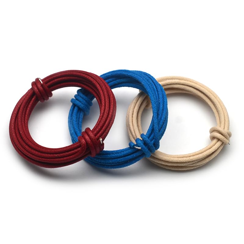 MAXCHEER - Cable de guitarra de estilo clásico encerado cubierto de tela, 15 pies,...