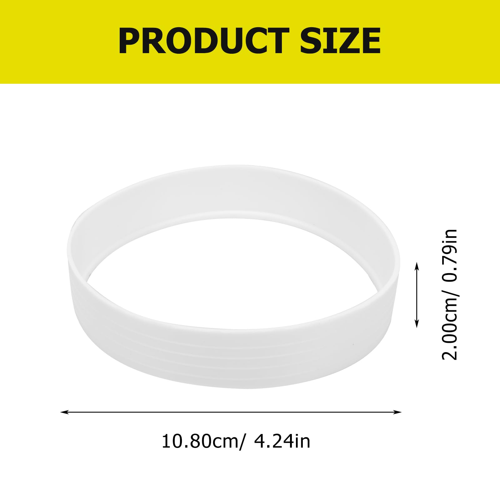 BESPORTBLE 3pcs Hole Cup Rings - Golf Practice Hole Cup Rings - White Plastic - Golf Training Aid Tools