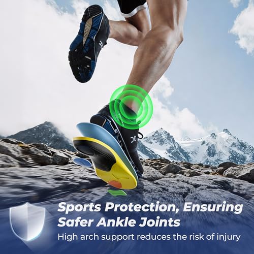 Image of Professional Heavy Duty Support Pain Relief Orthotics - Over 230+ lbs Plantar Fasciitis High Arch Support Insoles for Women and Men, Flat Feet Orthotic Insert, Work Boot Shoe Insole
