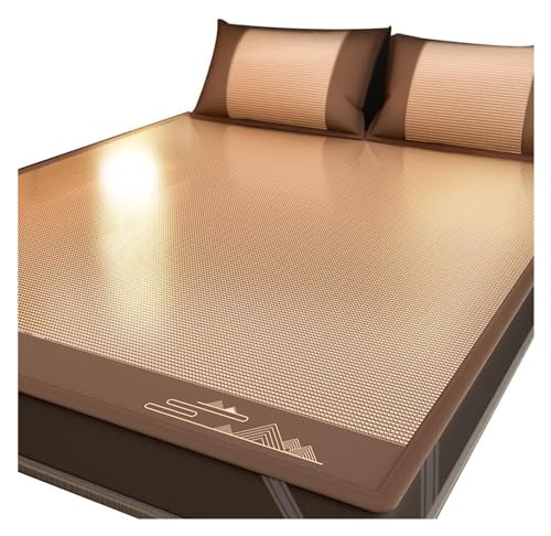 CHUNXVLI Alfombrilla De Enfriamiento Estera para Dormir De Verano, Plegable Ratán, Colchón Suave Y Fresco, Colchoneta para Cama para Dormitorio(1.8 * 2M/70 * 78')