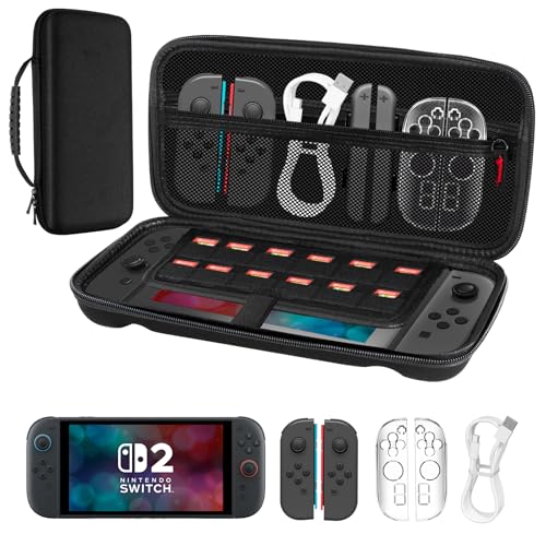 YEECKA FUNDA PARA CONSOLA NINTENDO SWITCH 2 2025, FUNDA DE TRANSPORTE PARA CONSOLA SWITCH 2 DE 7.9 PULGADAS, BOLSA DE VIAJE CON 12 CARTUCHOS DE JUEGO PARA CONSOLA 2025 NINTENDO SWITCH 2 ACCESORIOS
Yeecka Funda para Consola Nintendo Switch 2 2025, Funda de Transporte para Consola Switch 2 de 7....