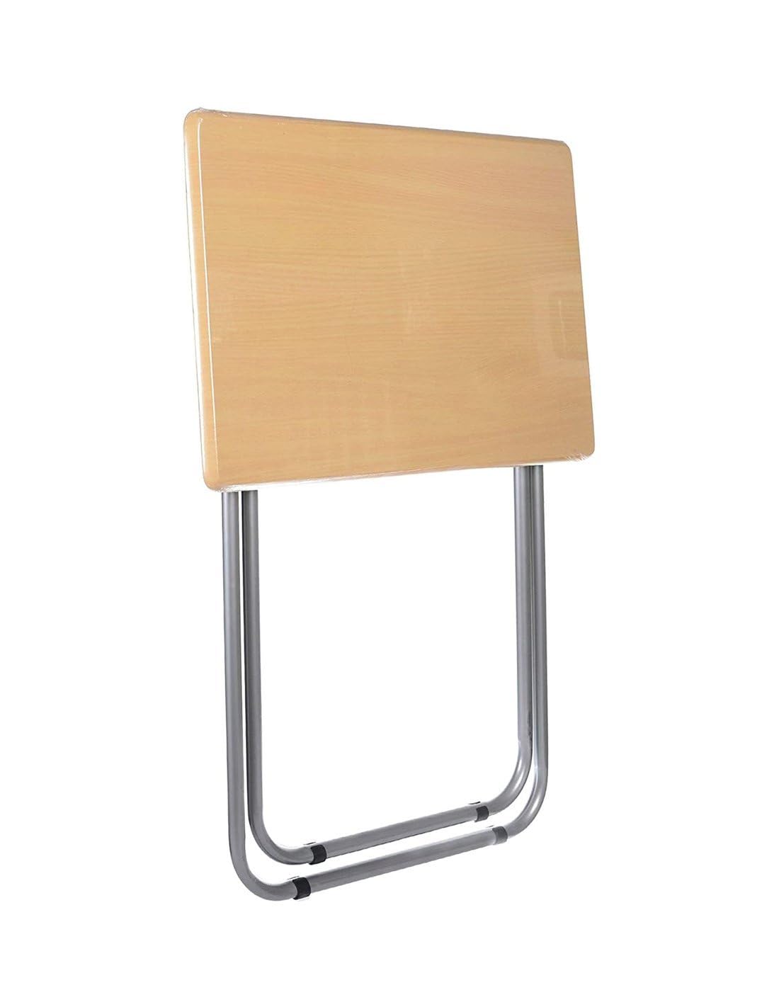 Jardin202 - Mesa Plegable Portátil Rectangular – Mesa Auxiliar Abatible 48 x 38 x 66 cm | (Madera Natural)