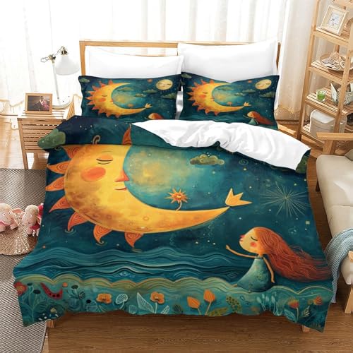 Housse de couette ciel nocturne anti-transpiration pour lit double - 3