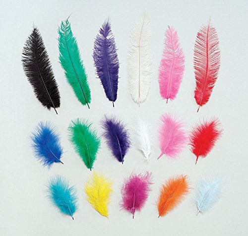 Preisvergleich Produktbild Marabou Yellow Feathers 12 / Pkt