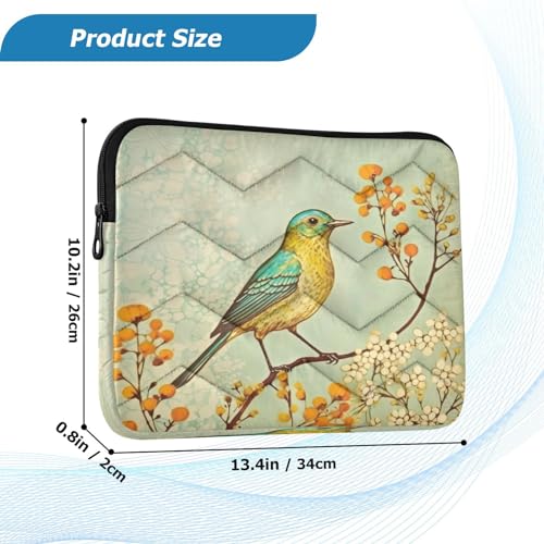 Funda para portátil diseño pintura de pájaro 13-14 pulgadas miniatura 3