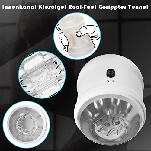 Elektrische masturbator-beker met sterke zuigfunctie, masturbator man handsfree automatische seksspeeltje penispomp voor mannen, blowjob masturberen voor mannen, poesje seksstoysets voor mannen - Afbeelding 4