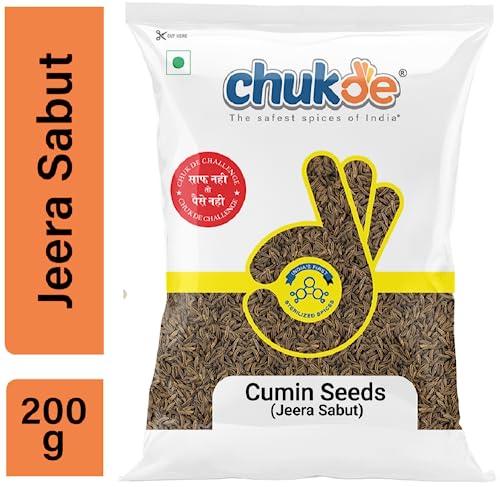 Image of Chukde Jeera Sabut - 400 Grams (200gm x 2) | Whole Spices for Vegetarian, Meat, and Rice Dishes, Snacks, and Beverages | Digestion Aid, Blood Sugar Regulator, Anti-Inflammatory