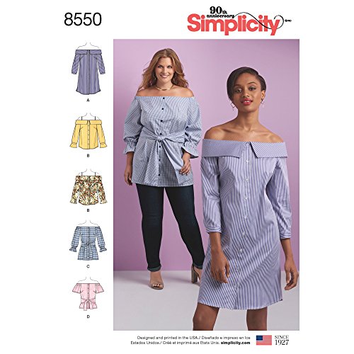 Patron Simplicity 8550 : ajustez facilement une robe ou tunique grande taille - 2