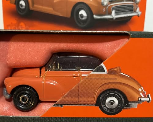 1956 Morris Minor Orange Matchbox Moving Parts 1/64 miniatura 2