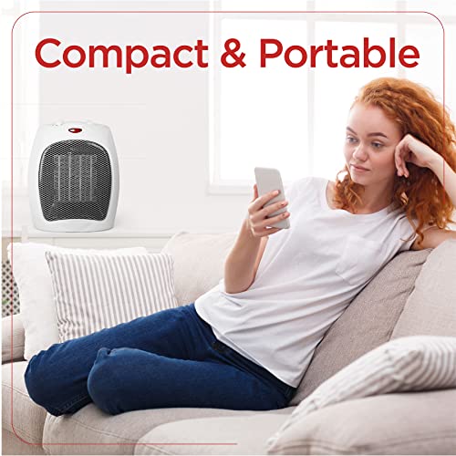 BLACK+DECKER Portable Space Heater, 1500W Small Space Heater with Overheat Protection for Indoor Use