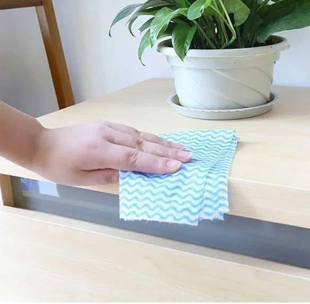 Paño de cocina superabsorbente, rollos de tela no tejida reutilizables para limpieza, estropajos y trapos sin pelusas, ideal para lavavajillas y limpieza general
