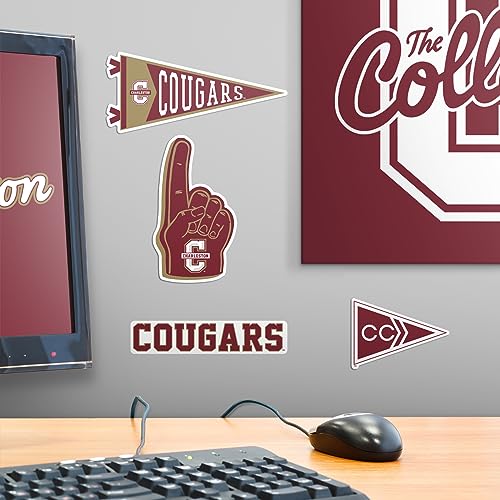 Image of College of Charleston 11ct Vinyl Large Deluxe Stickers Variety Pack - Laptop, Water Bottle, Scrapbooking, Tablet, Skateboard, Indoor /Outdoor - Set of 11