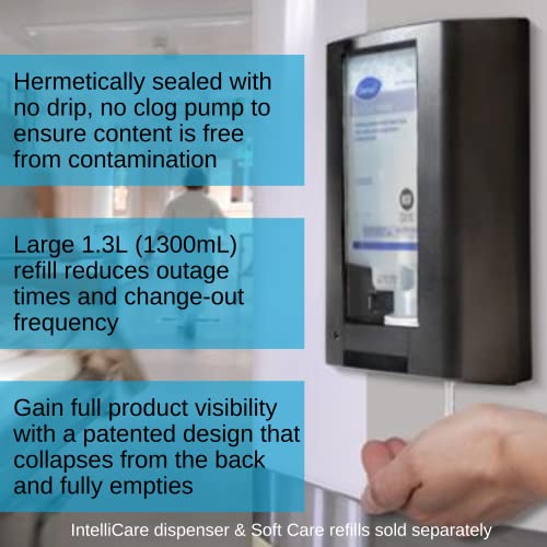 Image of Diversey Soft Care All Purpose Hand, Hair & Body Soap Wash, 1.3 L, 6 Pack | IntelliCare Cartridges, Hand Wash, Liquid and Foam Formulas, Sealed Dispenser Refills, Commercial Washrooms