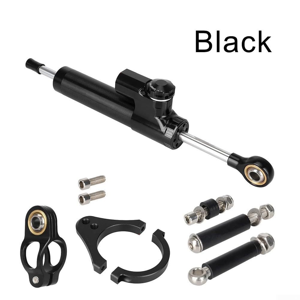 Amortisseur de direction Kukirin G3-Pro 2024 | Stabilisateur de direction en aluminium/pièce de rechange | Amortisseur de stabilisation de guidon de moto (rouge)