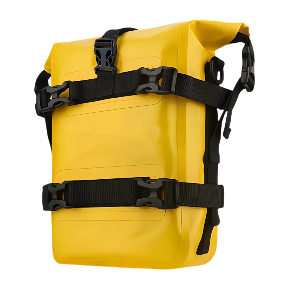 Motorcycle Bag for Kawasaki Ninja 1100SX SE/Ninja 1100SX SE Performance, Motorcycle Crash Bar Bag with Adjustable Straps Side Bag Watertight Tool Storage Pouch,6L-Yellow