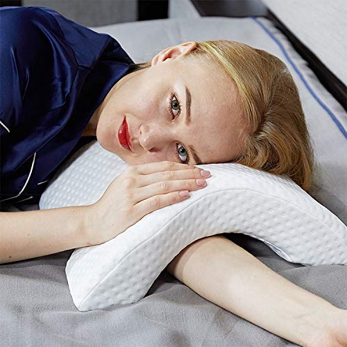 Vroxy Memory Foam Pillow Slow Rebound Neck/Shoulder/Head/Arm/Back Support Bed Sleeping Pillow | Arms Protector Pillow for Unisex